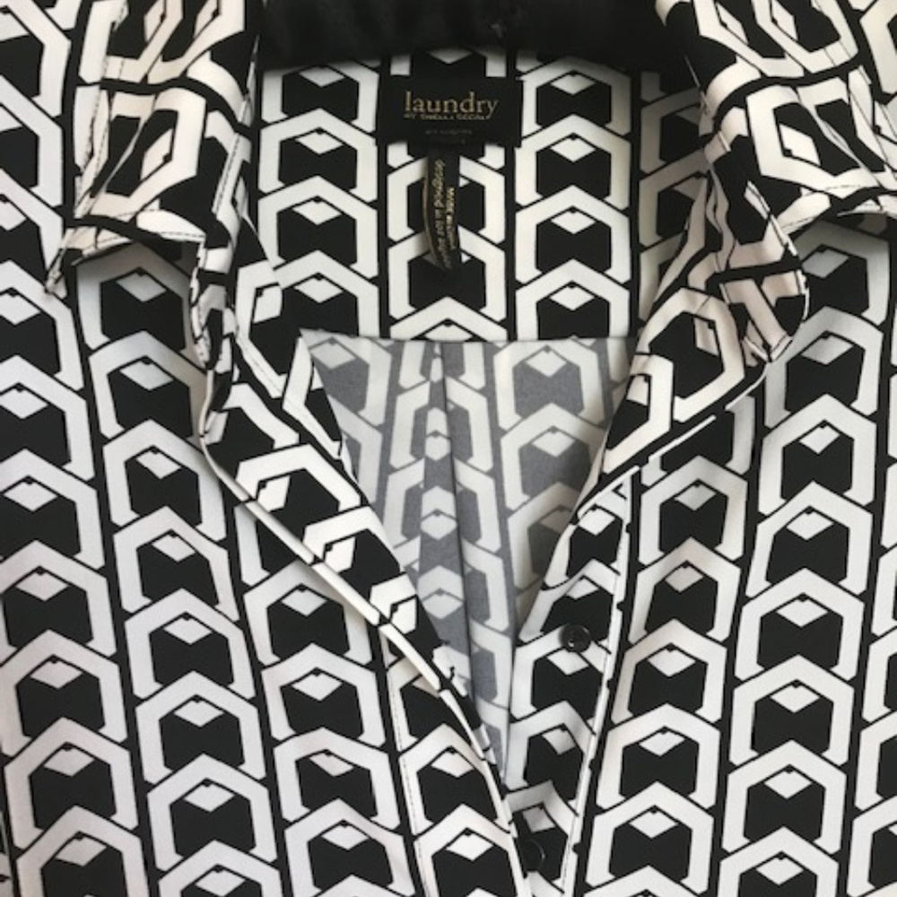 NWOT Laundry By Shelli Segal Geometric Print Dress - Picture 2 of 4